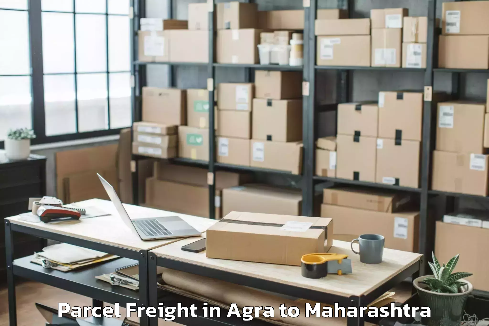 Efficient Agra to Sonegaon Airport Nag Parcel Freight